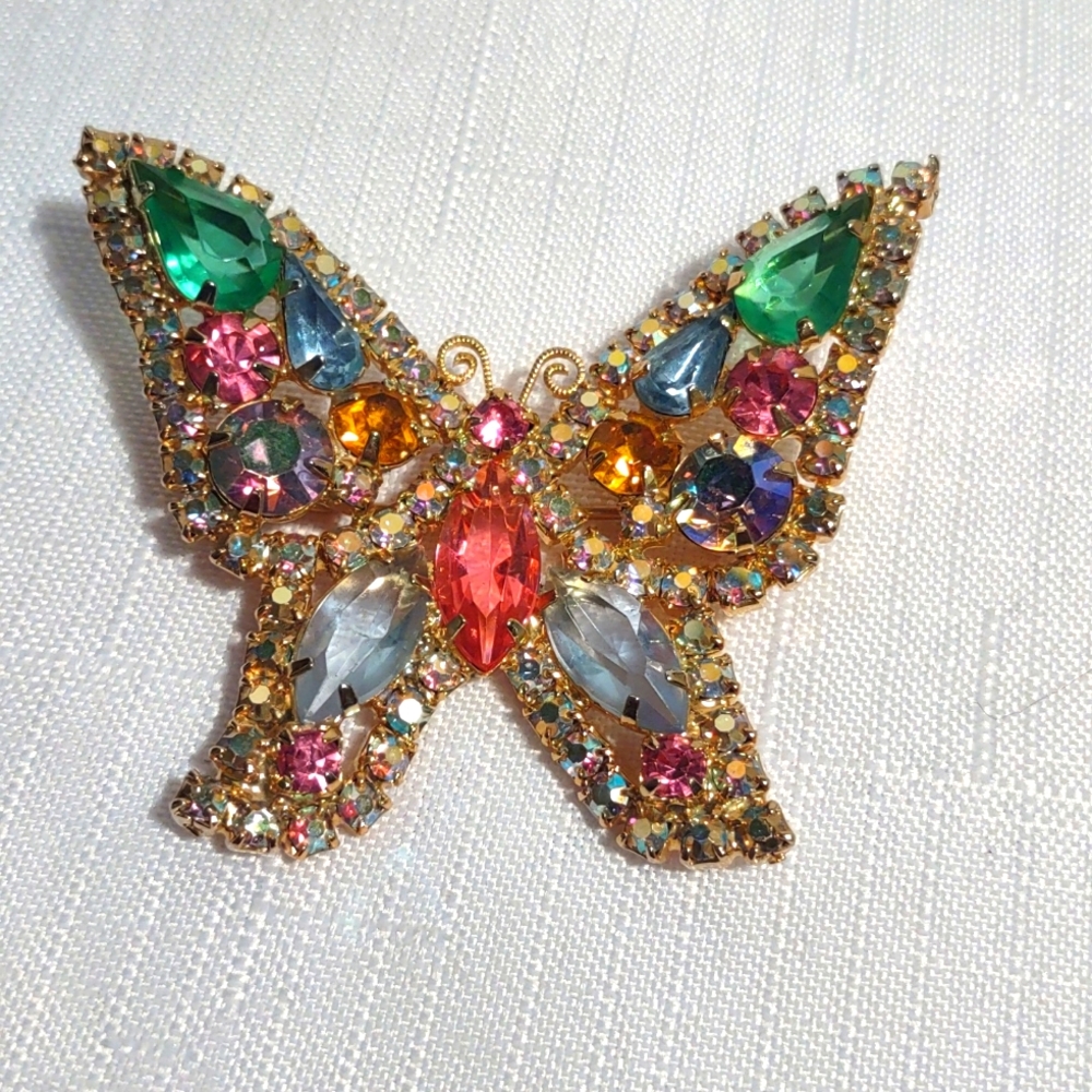 Kramer Multi-color Butterfly Pin